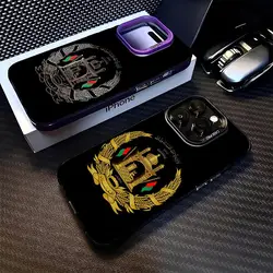 Afghan Afghanistan Flag Phone Case for iphone 16 15 14 13 11 12 Pro Max Xr X Xs Plus black silver hard shell Cover