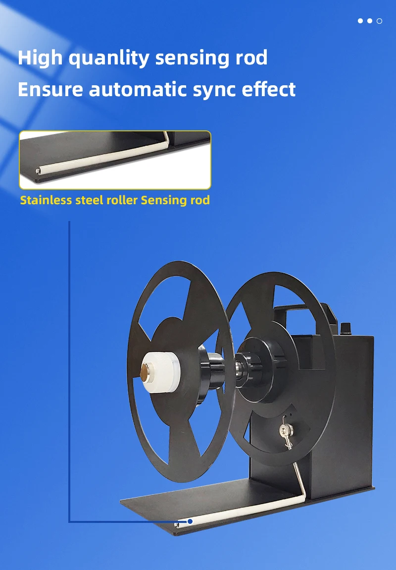 8 Inch Label Rewinding Machine Table BSC-A9 Label Unwinder and Rewinder Automatic Label Rewinder