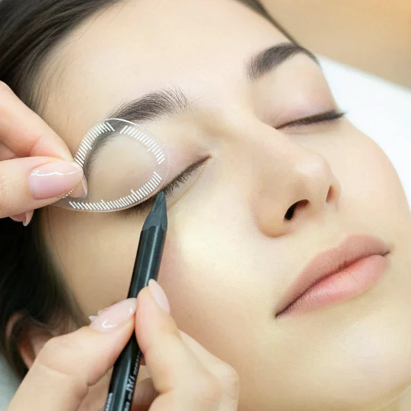 Brow Shaping Stencil Transparent Mapping Ruler Microblading Instant Brow Shaper Novice Thrush Auxiliary Drawing Fishtail Design