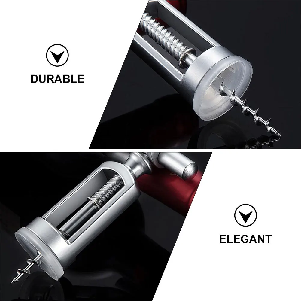 

1Pcs Wine Opener Professional Manual Bottle Opener Stainless Steel Corkscrew for Wine Beer Lid Removal Kitchen Bar Tool