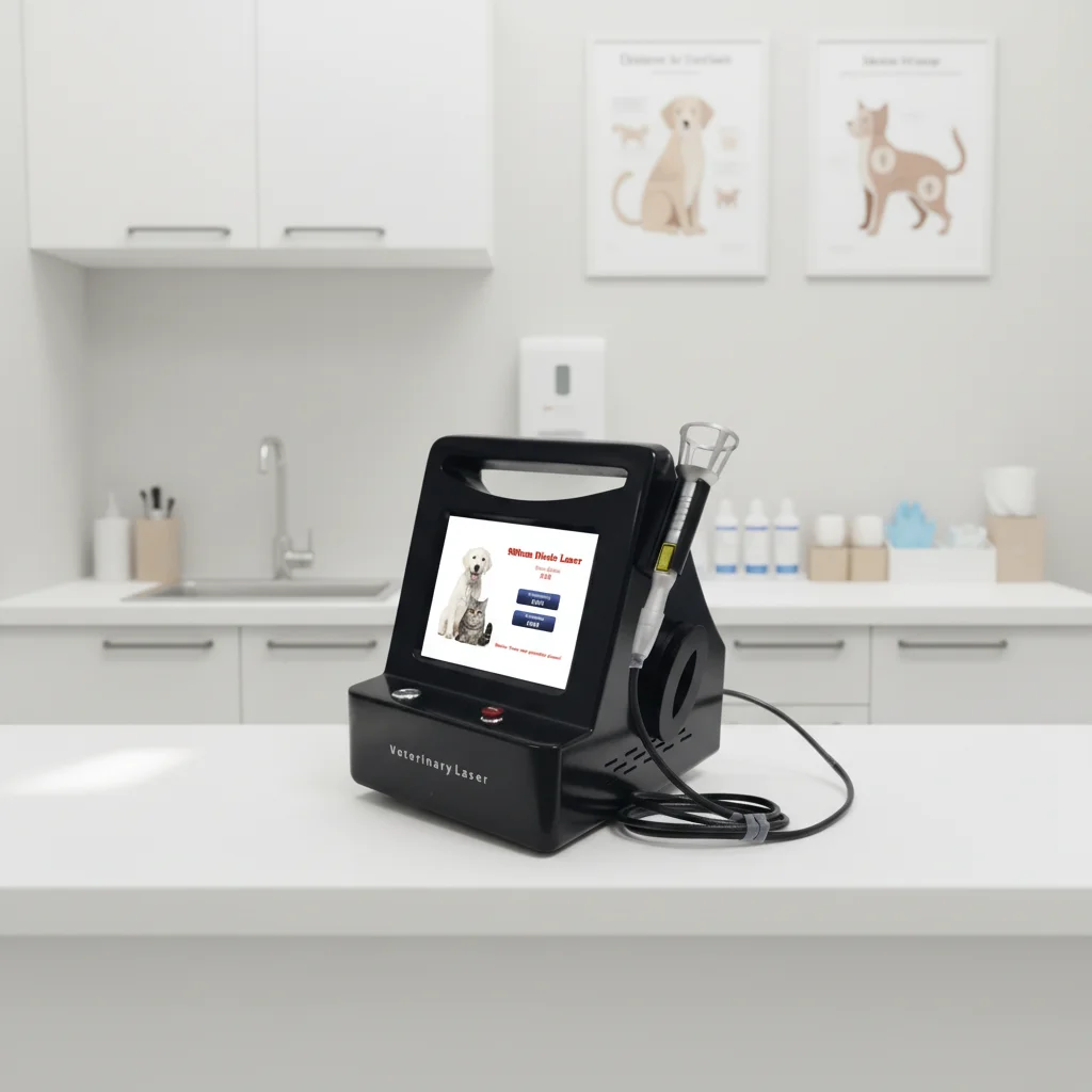New 980 Nm 15 W Diode Animal Veterinary Physical Therapy Pain Relief Sterilization -Inflammatory Machine