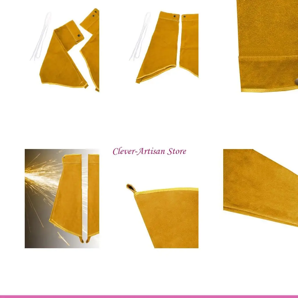 

E06B Leather Welding Work Sleeves Gift Apron for Men Fathers for Mechanics Technician