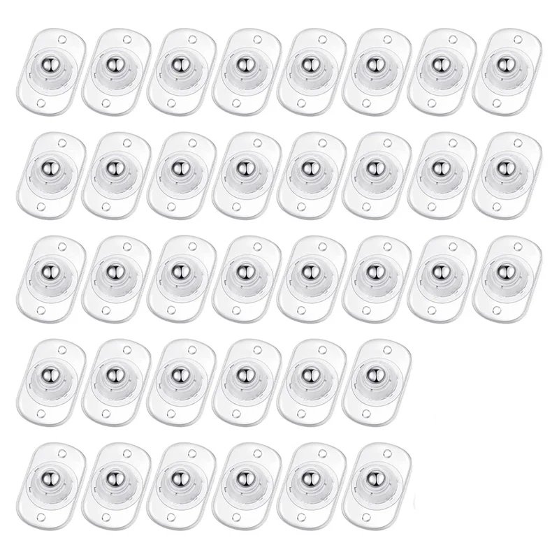 Y17A 36 Buah Roda Kastor Berperekat Alat Rol Slider Alat untuk Peralatan Dapur Roda Universal Putar