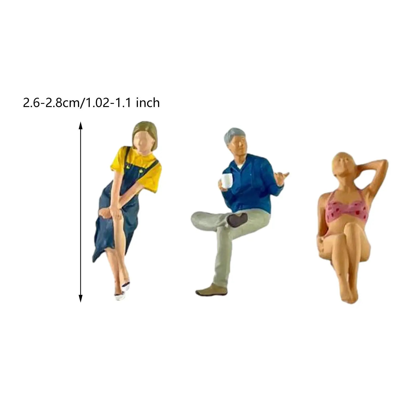 1/64 diorama figura modelo kits de construção realista ornamento de mesa pintado personagem estatuetas para adultos crianças meninos meninas