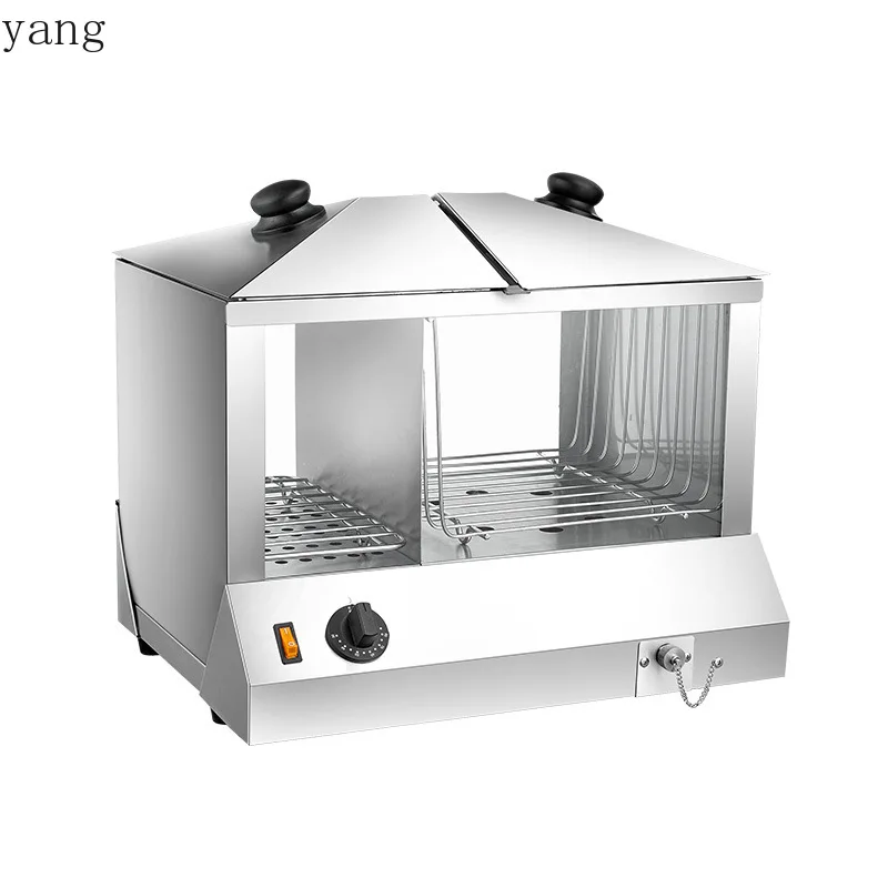 YJQ baking bread French fries hot dog machine stainless steel heating insulation dining car equipment commercial view 5