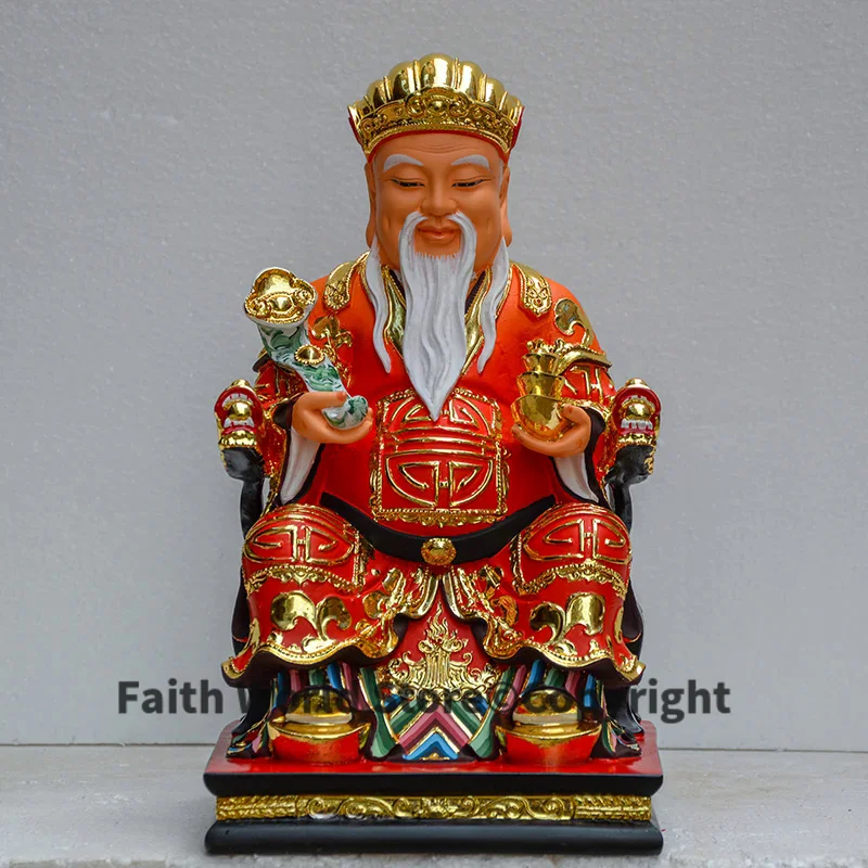 

Southeast Asia HOME Shrine efficacious Patron saint Ornamental God Da Bo Gong DEFU ZHENGSHEN gilding wealth GOD FENG SHUI statue