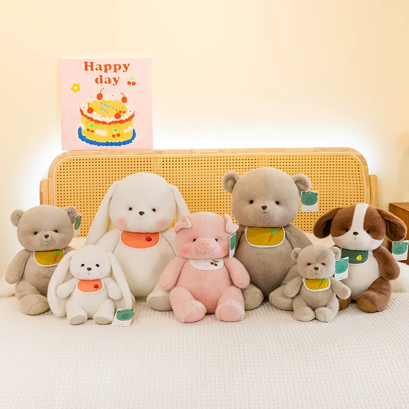 Stuffed Animals Plush Cute Bear Plush Toy Funny Cute Partner Beautiful Boutique Soft Brithday Gift for Best Friend or Children