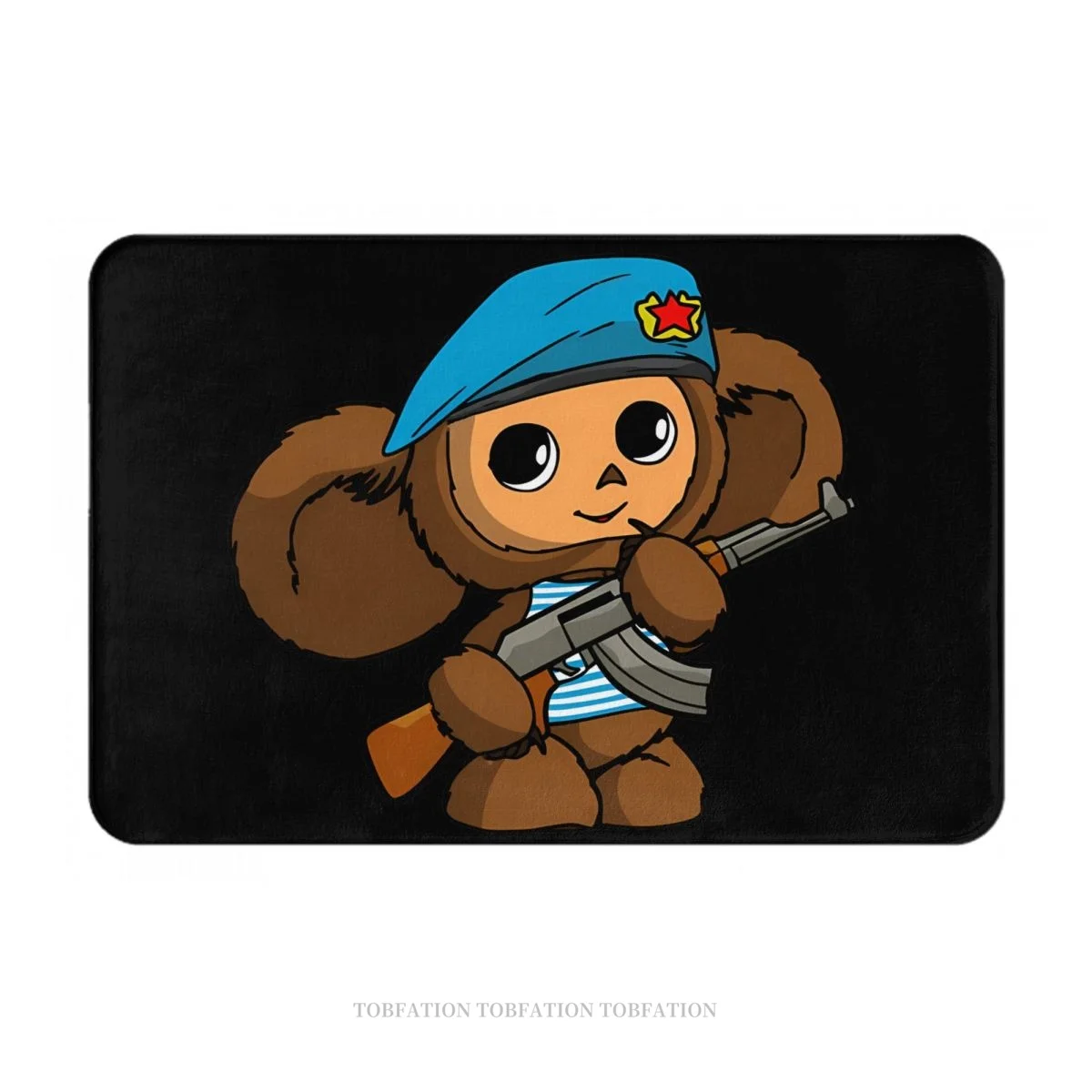 Cheburashka Cute Soviet Russian Cartoon Anti-Slip Doormat Bath Mat Cool Floor Carpet Welcome Rug Indoor Decor