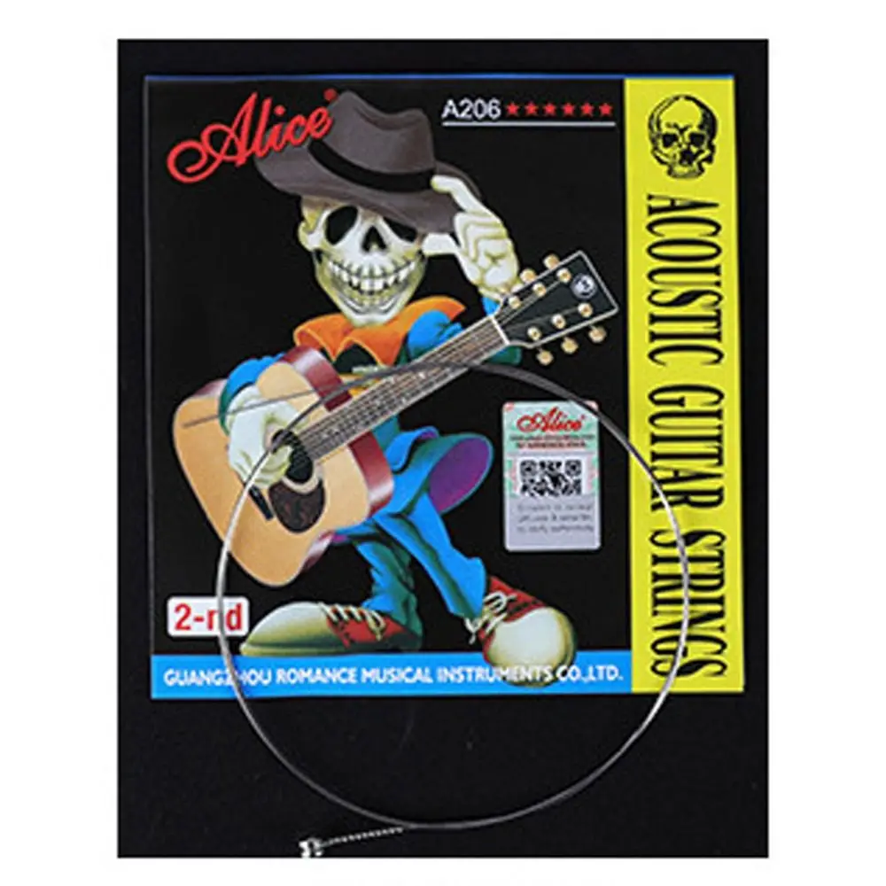 

A206 Series Alice Guitar Strings 0.28mm Steel Acoustic Guitar Strings Long Life Anti Rust Guitar 6 Strings Music Enthusiasts
