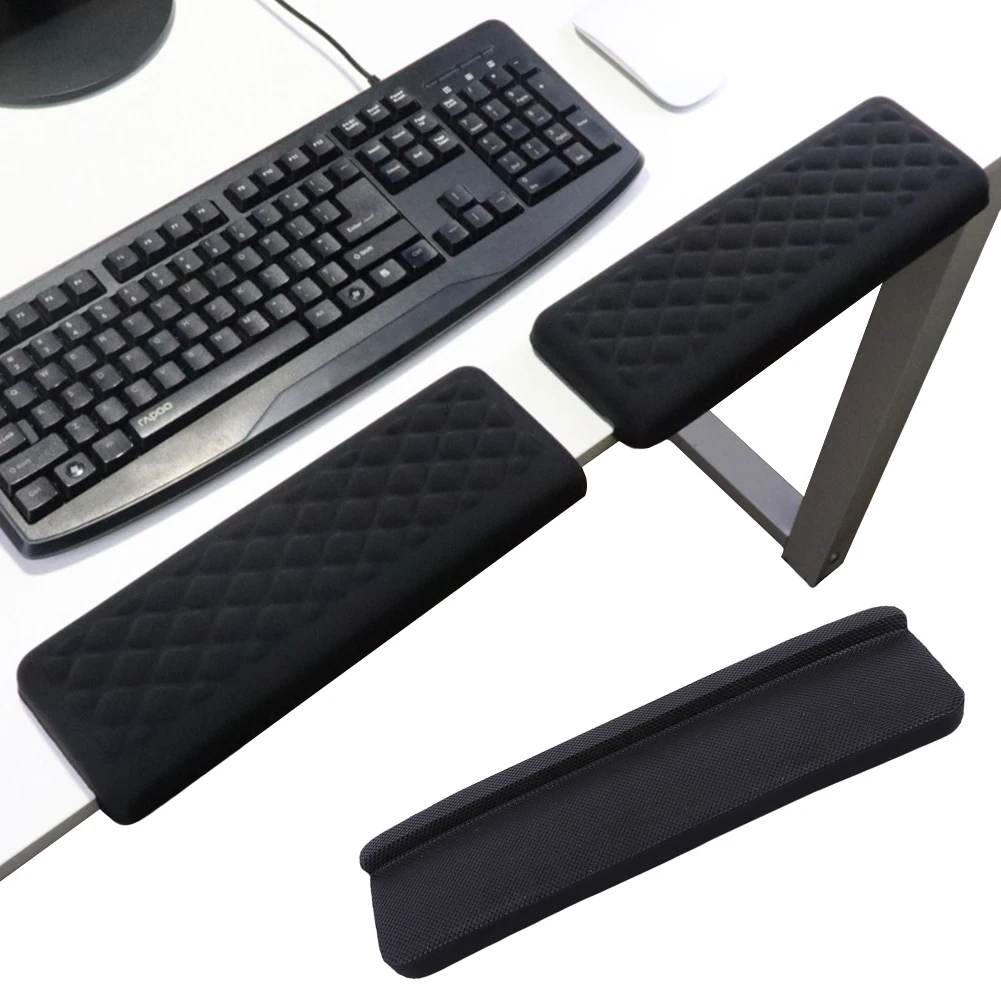 

2Pcs L-Shaped Elbow Rest Pads Ergonomic Desk Edge Cushion Memory Foam Elbow Pillow Keyboard Wrist Rest Pad for Gaming and Office