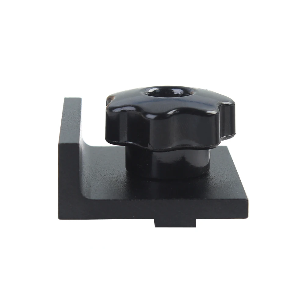 Imagem -06 - Carpintaria Workbench Posicionamento Clamp Tool T-track Stop Kit Liga de Alumínio Baffle Plate Planing Stop Board 19 mm 30 mm