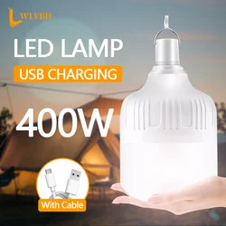 2/1Pcs Rechargeable Led Night Light Bulb Outdoor Emergency Battery Lamp External Garden Camping Waterproof Lighting Luminaire