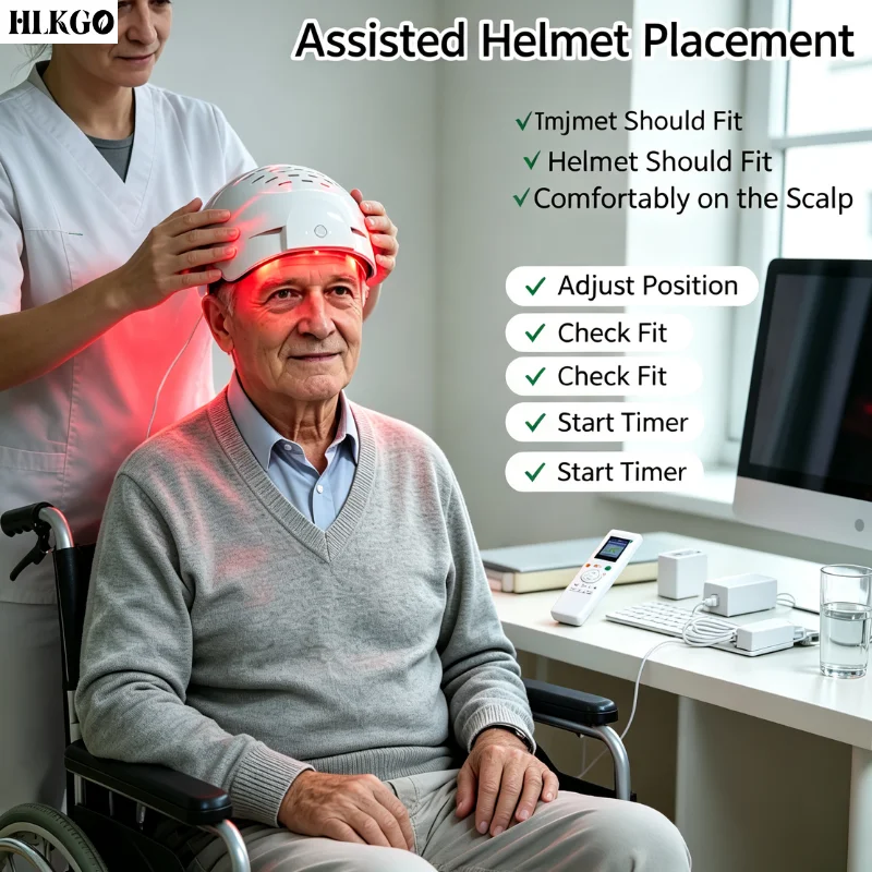 Clinical Grade 810nm 1070nm 436 Diodes NIR LED Photobiomodulation Helmet for Brain Health Cognitive Support Neuro Cap
