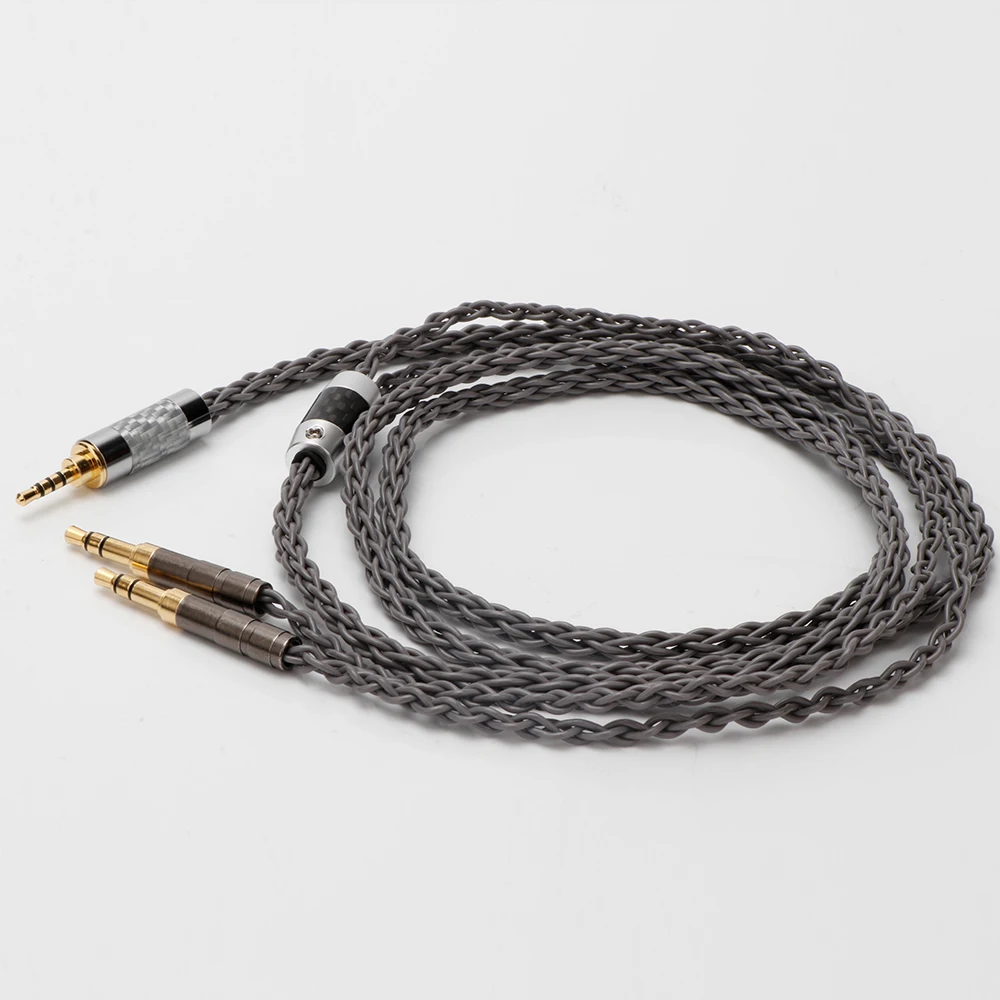 8Cores 2.5/3.5/4.4mm 4 pin XLR High-end Headphone Earphone Cable for 3.5 Hifiman Ananda sundara HE6se HE1000se he400