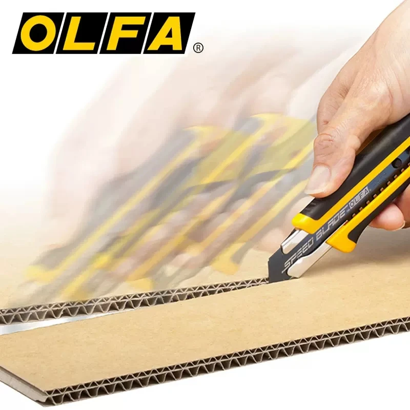 Olfa LFB-5B 5 PCs 18mm Heavy Cutting Replacement Blades Imported from Japan Pressure High Speed Black Blade