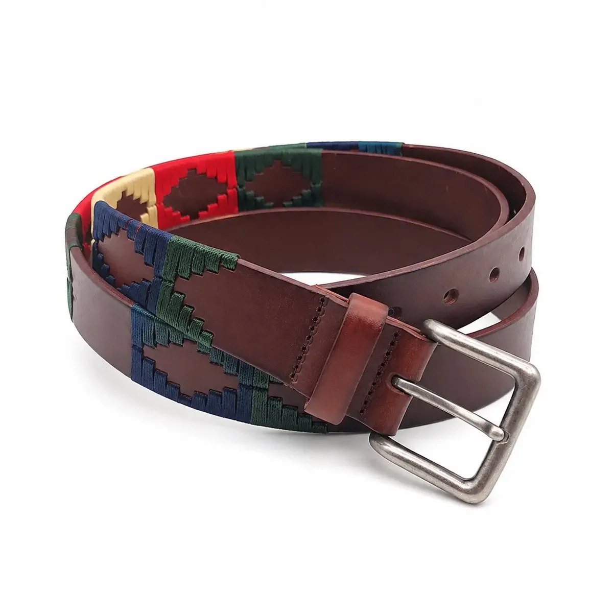 Custom Color Plastic Equestrian Belt Sample Braided Embroidered Casual Waist Belt Women and Men Riding Golf Outdoor Fashion