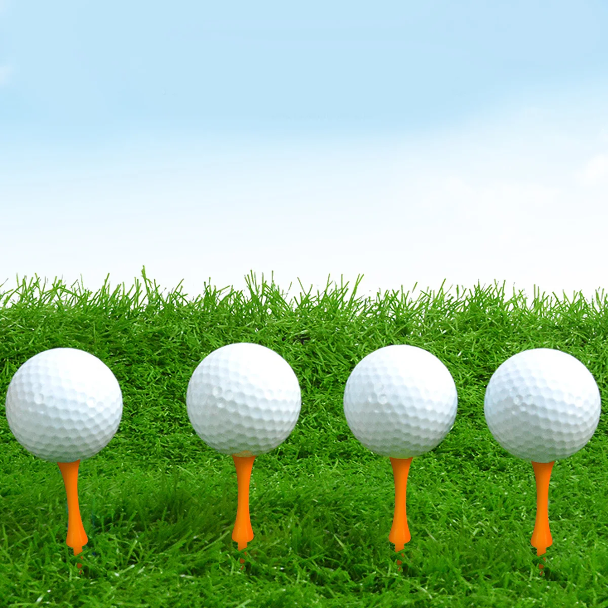 50 قطعة 70 مللي متر جولف تيز البرتقال القلعة تصميم البلاستيك المحملة لقيادة المدى دائم خفيفة الوزن 70 مللي متر تيز إكسسوارات الغولف
