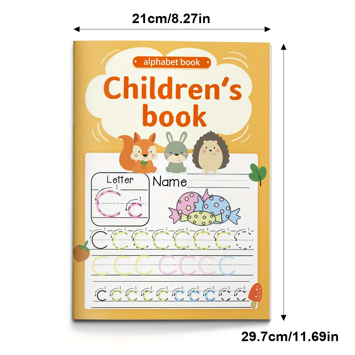 Start with ABC: A Beginner’s Alphabet Book for Kids to Learn Letter Names, Shapes, and Sounds Through Colorful Practice Pages