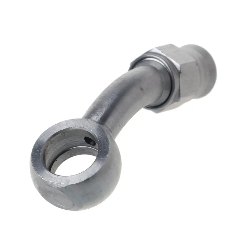 AN-3 to Metric 10mm 45 Degree Stainless Steel Banjo Eye Brake Hose Fitting