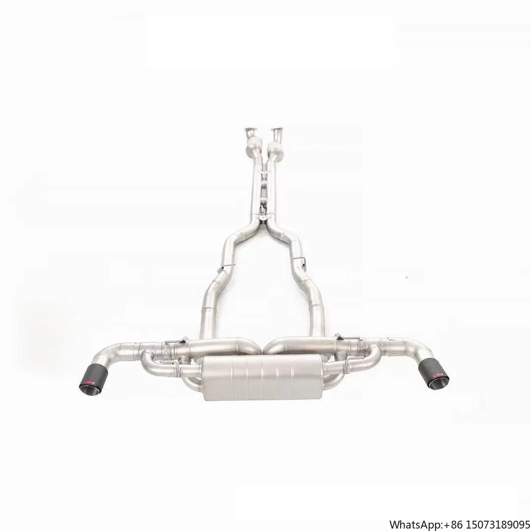 

Stainless Steel 304 High Performance Valve Complete Set Exhaust System Muffler Pipes With Downpipe for Vantage 4.0T