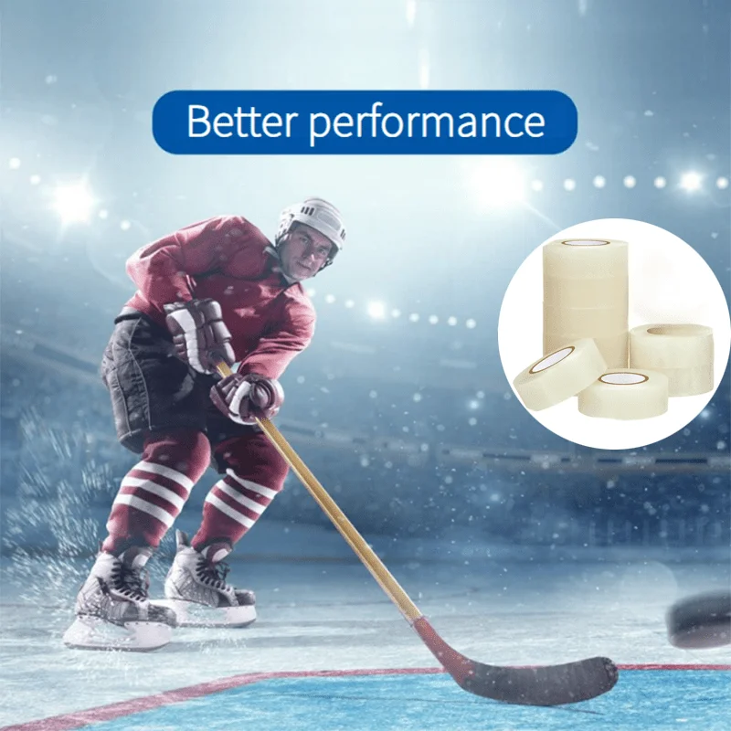 YITAPE Clear Hockey Tape Strong Adhesive Shin Guard Tape Easy Stretch Durable Ice Hockey Socks Athletic Tape Roll