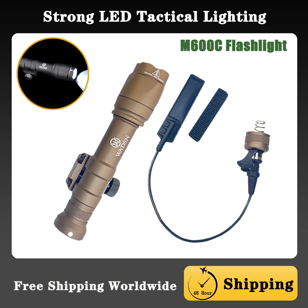 

Strong LED Flashlight SF M600C,Outdoor Tactical Lighting/340lm White LED Light ,Hunting Scout Rifle Weapon Airsoft Accessories