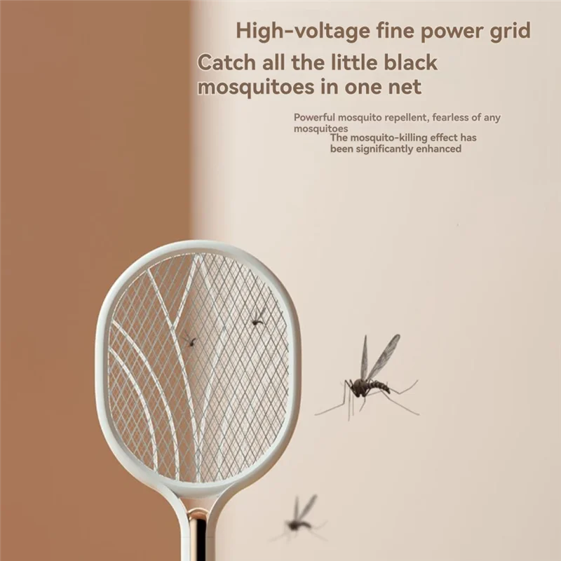 ASWUT-منشة الذبابة الكهربائية 2500 فولت مضرب صاعق الحشرات القابل لإعادة الشحن أوضاع مزدوجة منشة البعوض للاستخدام الداخلي والمكتب والفناء الخلفي