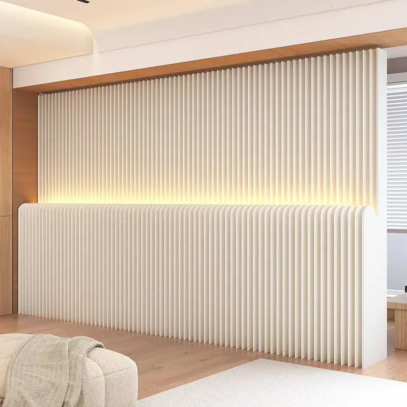 

Creative partition wall screen separation luminous living room shopping mall push-pull foldable background wall fence simple no