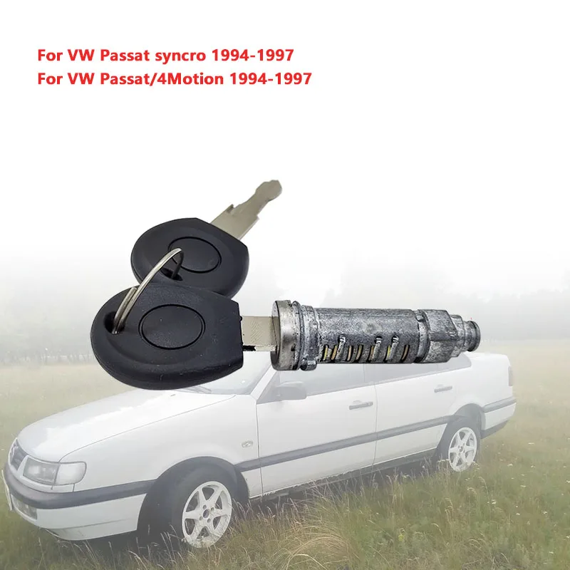 Rubber Mat Key Lock Cylinder Suitable for Volkswagen Passat B4 1994-1997 Exterior Door Handle Repair Kit