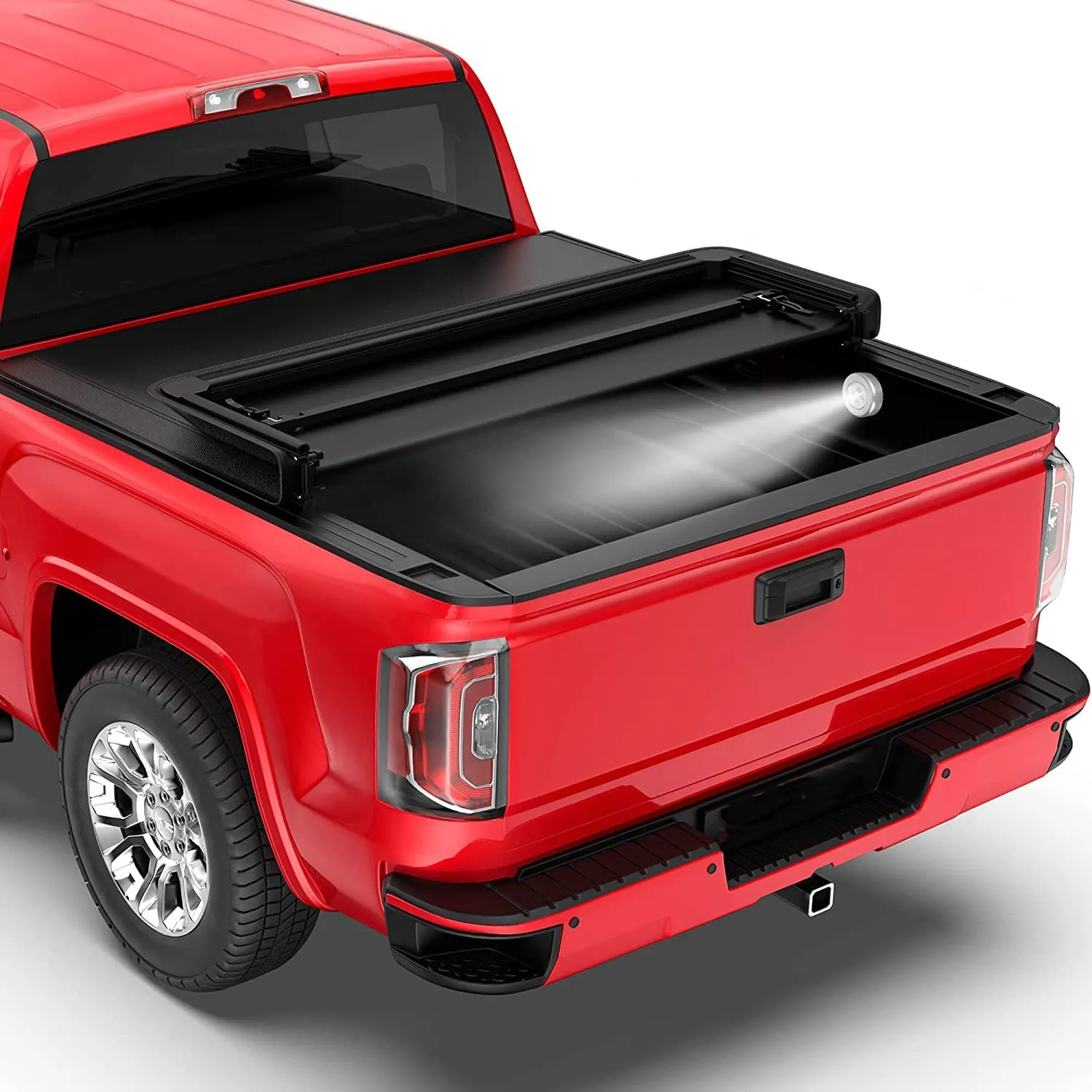 

Soft Tri-Fold 5.8FT Bed Tonneau Cover For 2014-2018 Chevy Silverado GMC Sierra 1500 Easy To Install