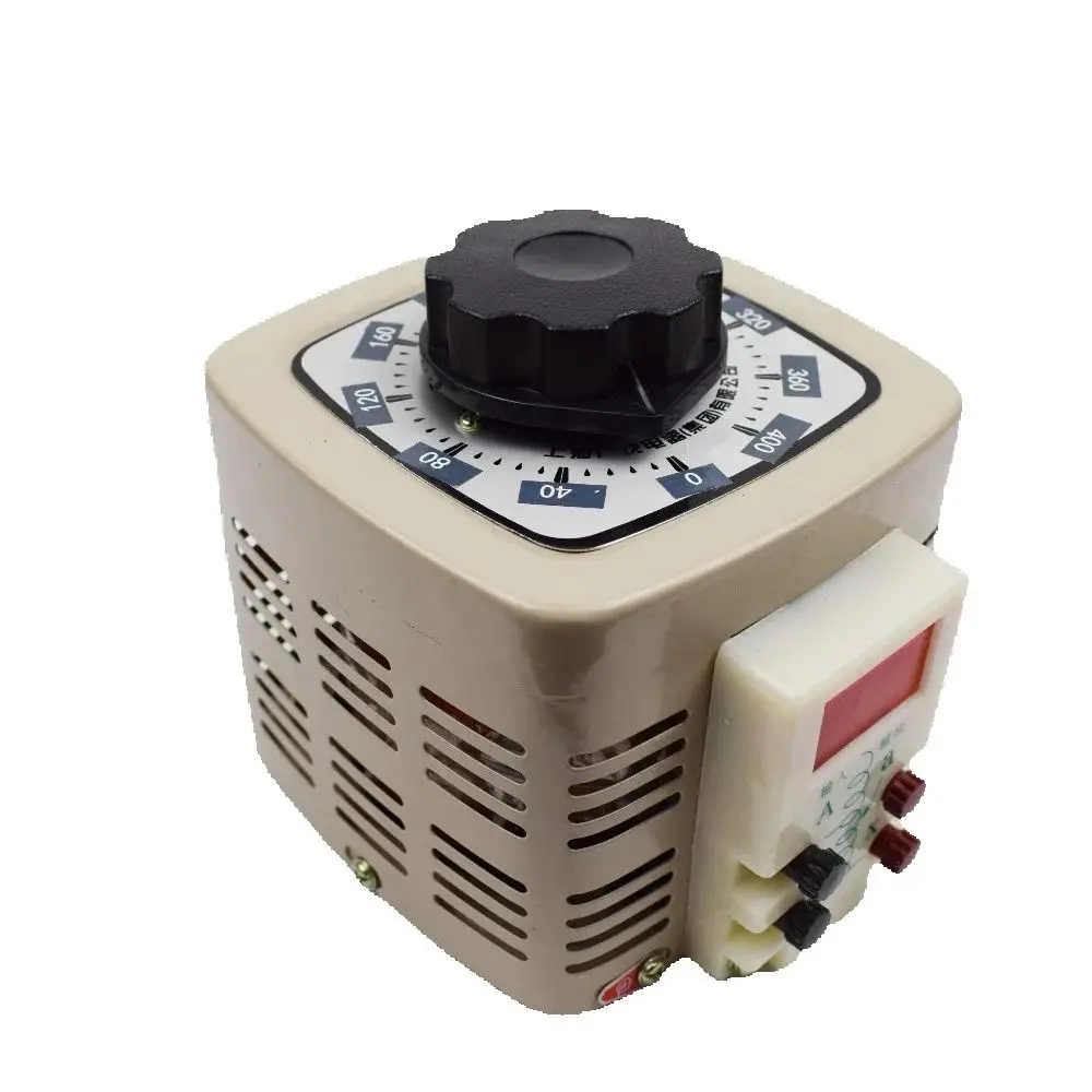 Single Phase Voltage Regulator TDGC2 500VA Digital Display Variac Autotransformer 500W Input 220V Output 0-400V Regulatable