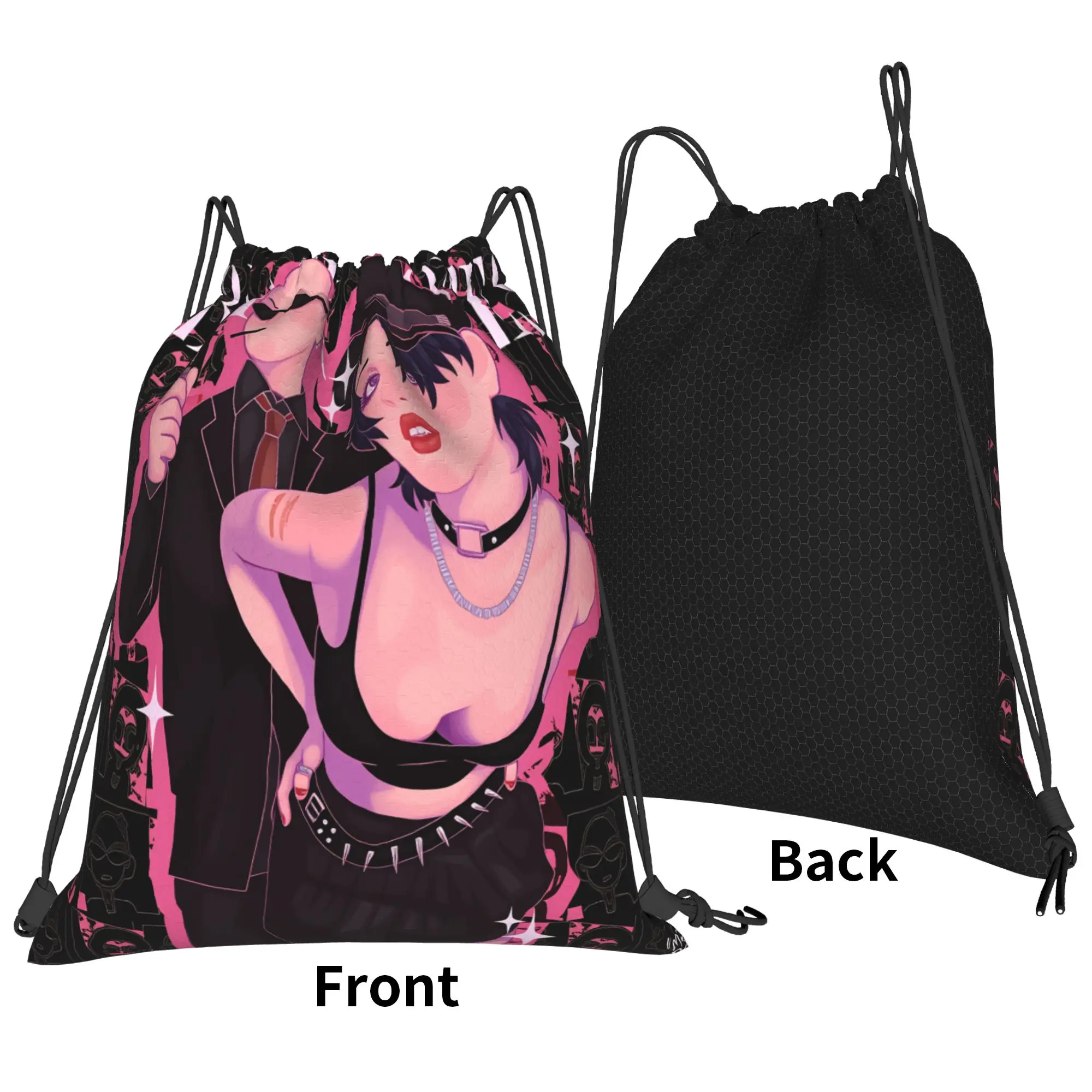 Nana Osaki Comics Drawstring Bag  Fashion Water Resistant Sackpack String Bags Men Football Gym Backpack