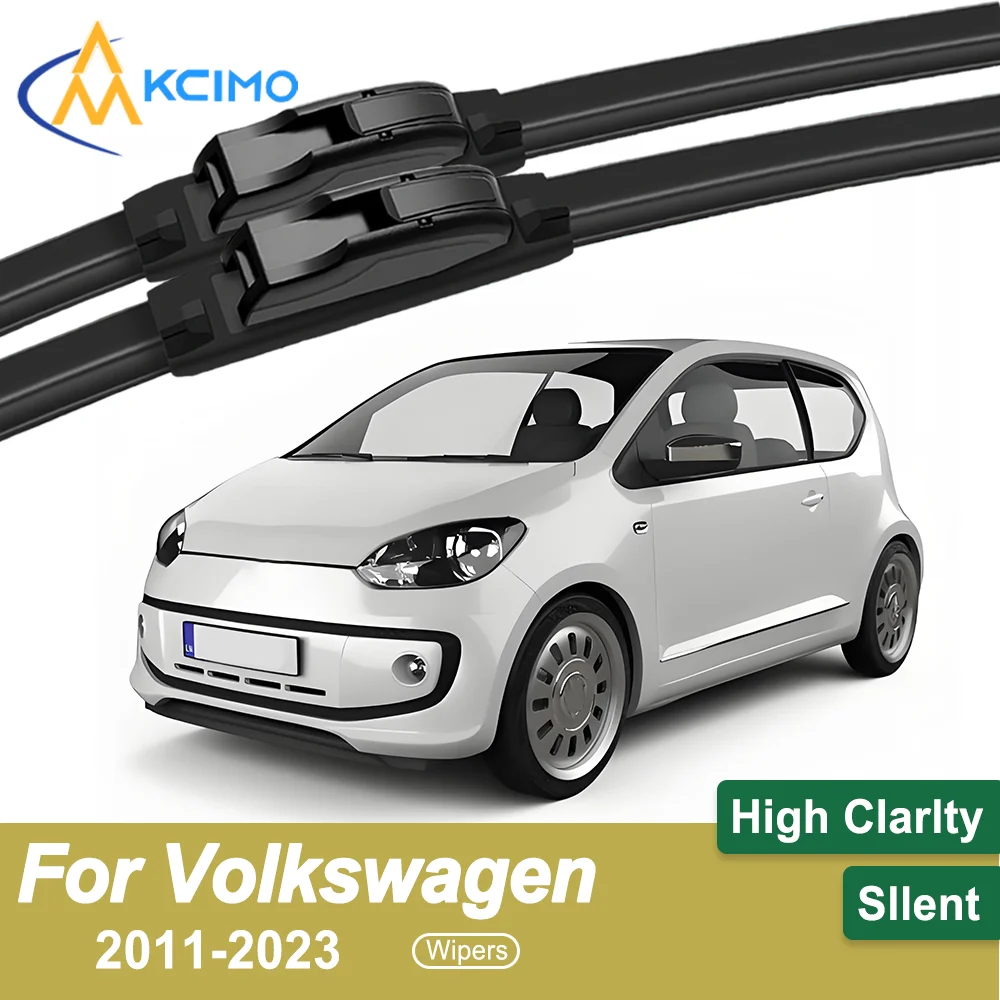 

Silent Front Windshield Wiper Blades Pair for Volkswagen Up 2011-2023 Aerodynamic Efficiency to Reduce Operational Noise
