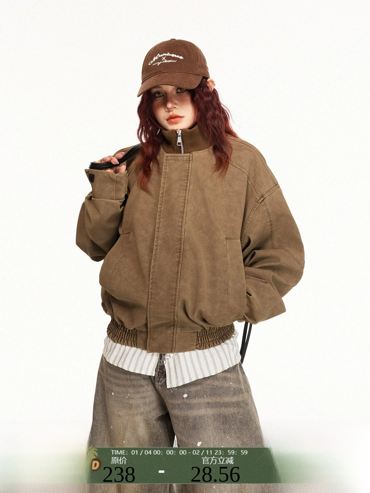 

Женская куртка Damon Island в американском ретро-стиле, винтажная, с высокой текстурой, цветная, с эффектом блоу-арт, трендовая, дизайнерская, модная верхняя одежда