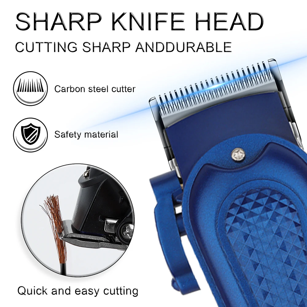 ハイエナバリカンコードレスヘアトリマープロフェッショナルヘアカットマシン電気 9000 rpm ヘアカットクリッパー男性用