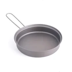 TOAKS Titanium PAN-145 Padella ultraleggera con manico pieghevole Attrezzatura da campeggio esterna Pentole 71g D145mm