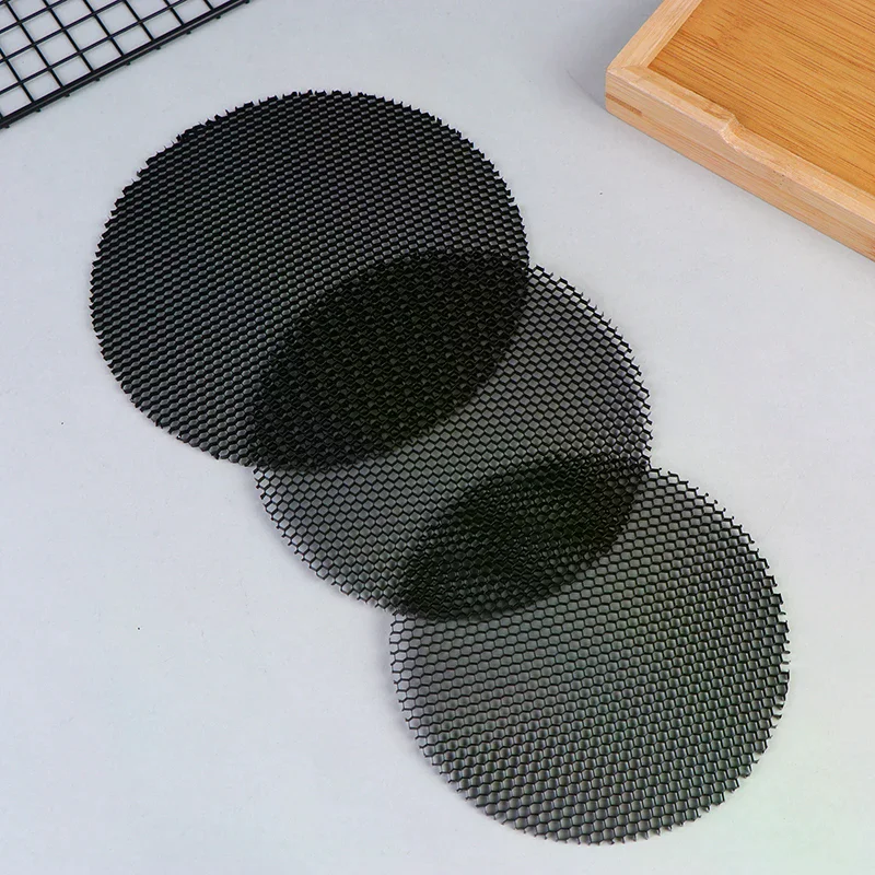 Black Aluminum Honeycomb Mesh LED Soft Light Shade - Anti-Glare Anti-Dazzle Round Downlight Spotlight Cover for Recessed