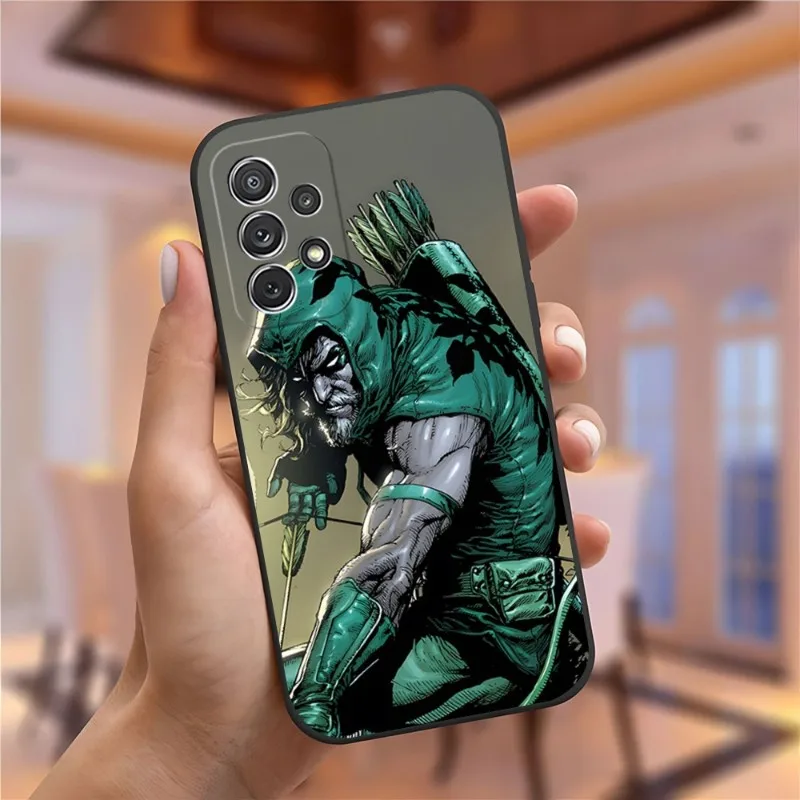 Super Hero Green Arrow Phone Case For Samsung Galaxy A54 A13 A52 A53 A73 A32 A51 A23 A22 A12 A14 A24 A40 A50 A21 A34 A70 Cover