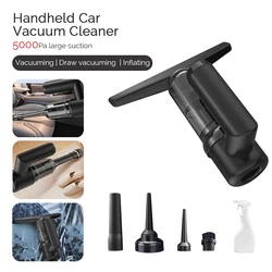 Multi-purpose Cleaner 5000PA Cordless Vacuum Cleaner Strong Suction Car Cleaner Cleaning Glass Wiper Windows Cleaning Brush