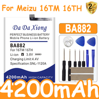 High Quality 4200mAh BA882 NEW Battery For Meizu 16 16TM 16TH Phone Latest Batteries + Tools
