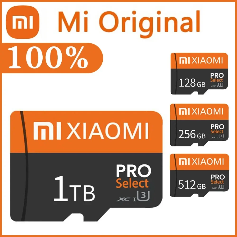 Xiaomi-tarjeta de memoria Micro SD de 2TB, 1TB, TF/SD, 128GB, 256GB, 512GB, Mini tarjeta de memoria Clase 10 para cámara/teléfono, novedad de 2024