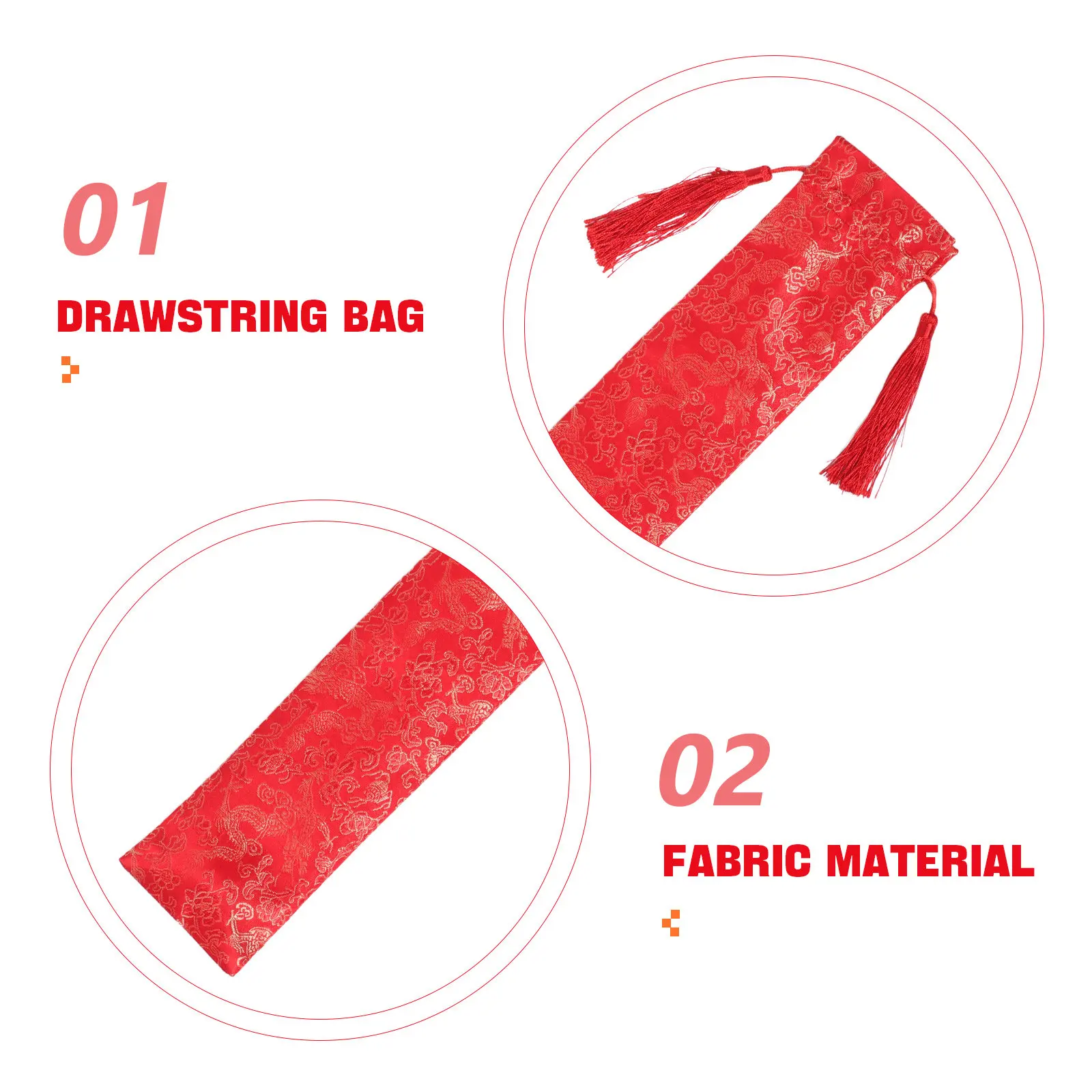 Mahjong Rack Sleeve Drawstring Bag Soft Cloth Protector For American Mahjong Pusher Storage Game Accessories Cover Holder - view 2