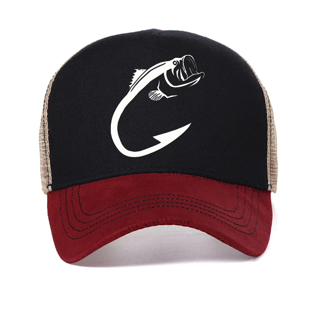 

Summer Fashion baseball cap for Men Fish Fisherman Funny Fishing caps Fashion Fishinger Lover Casual hat Breathable snapback hat