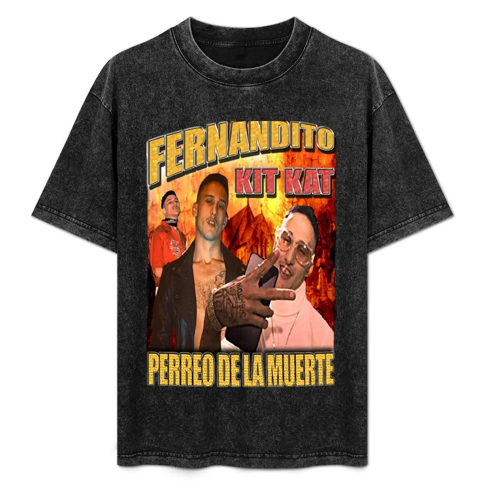 

Fernandito Kit Kat Perreo of Death, (Yung Beef) T-Shirt anime figures custom t shirt baggy shirts Men's t-shirt