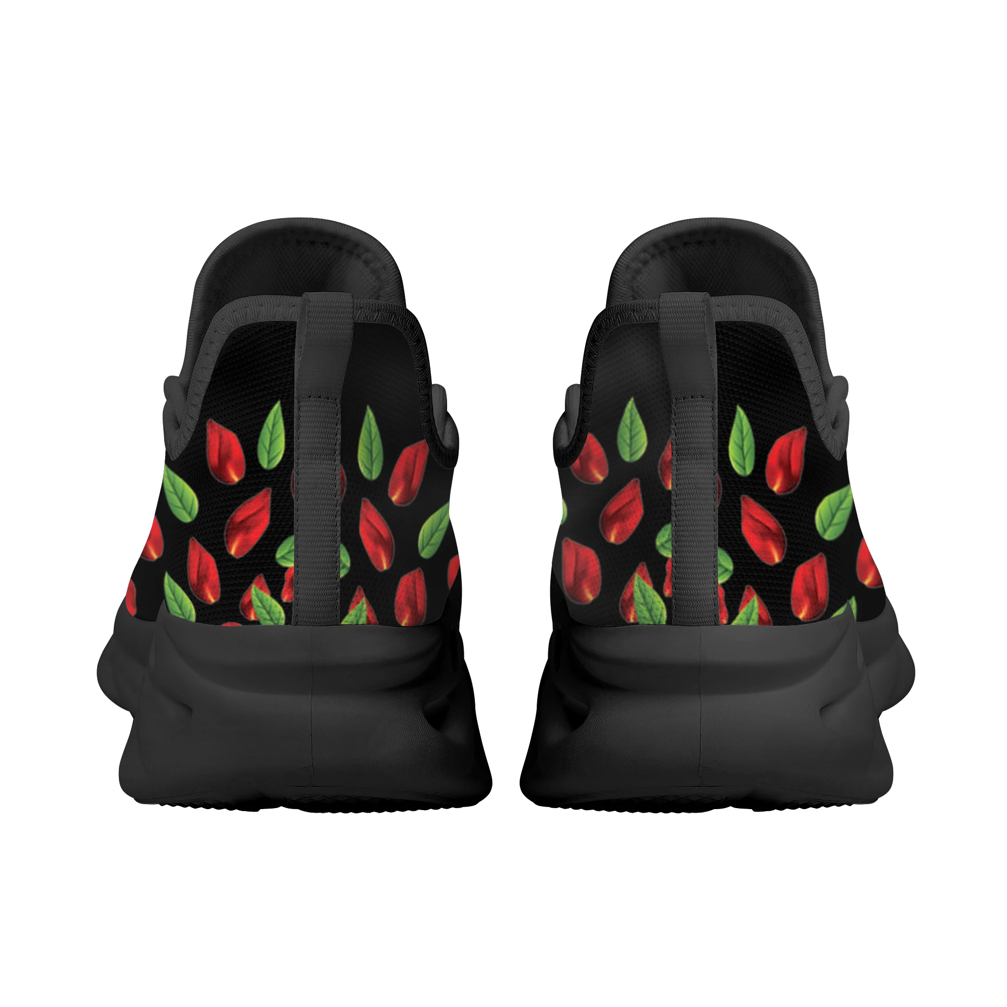 New Horror Skull Rose Brand Design Comfortable Running Shoes Gothic Trend Non-Slip Casual Lace Up Walking Shoes Chaussure Femme