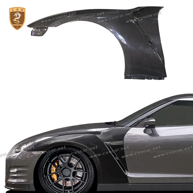 

Левое и правое автомобильное переднее боковое крыло из углеродного волокна для Nissan GTR OEM стиль воздухозаборник боковое крыло модификация обвес
