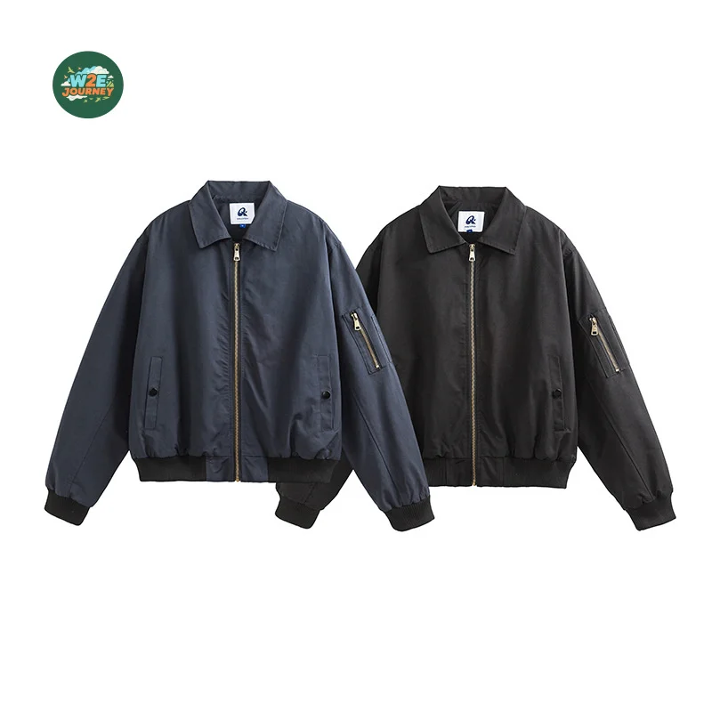 

W2EJOURNEY Одежда высшего качества, размер ЕС, США, весенне-осенняя стильная куртка High Street, модная брендовая свободная повседневная винтажная куртка унисекс