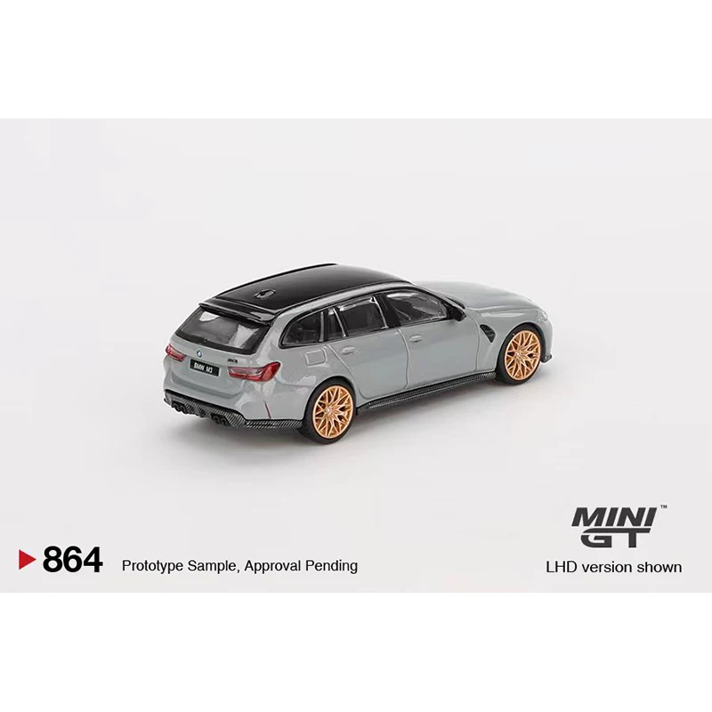 PreSale MINIGT 864 1:64 M3 Competition Touring Brooklyn Grey Diecast Diorama Model Collection Miniature Toys