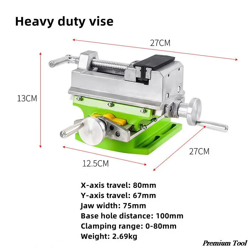 MINIQ BG6330 BG6300 Mini Precision Milling Machine Worktable Multifunction Drill Vise Fixture Working Table HT2829