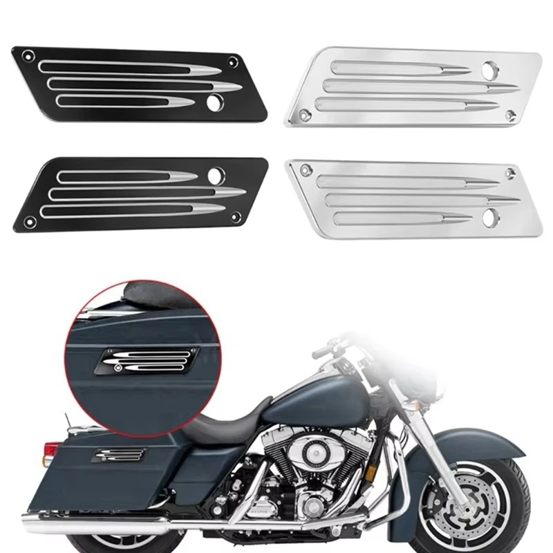 Motorcycle Saddle Bag Buckle Cover Professional Saddlebag Covers For  Street Road Glide 1993-2013